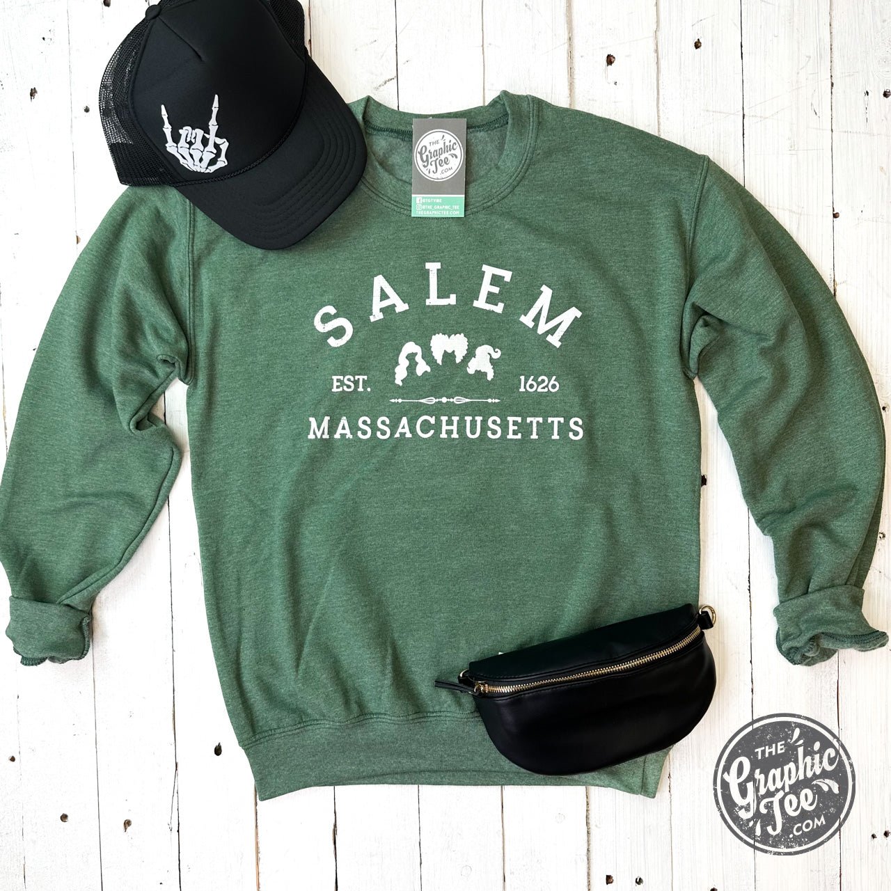 *WHOLESALE* Salem Massachusetts Crewneck Sweatshirt - The Graphic Tee