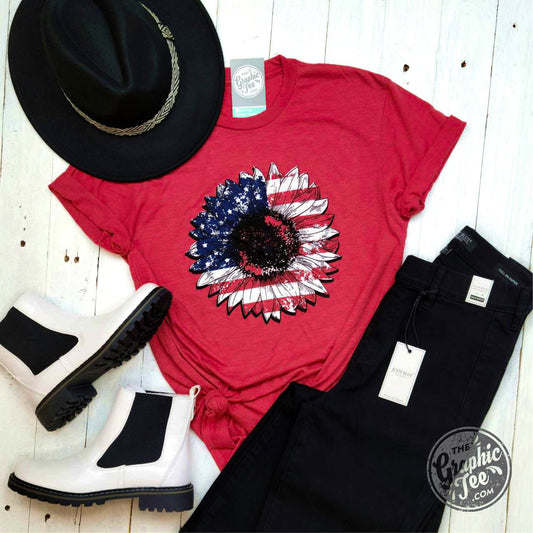*WHOLESALE* Sunflower Flag - Vintage Red Tee - The Graphic Tee